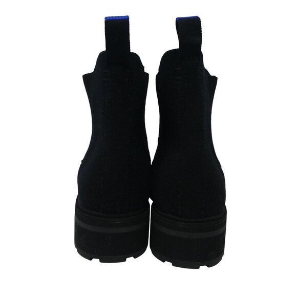 Rothys The Lug Black Knit Wool Blend Water Resistant Chelsea Boots Womens 12 - Picture 9 of 14